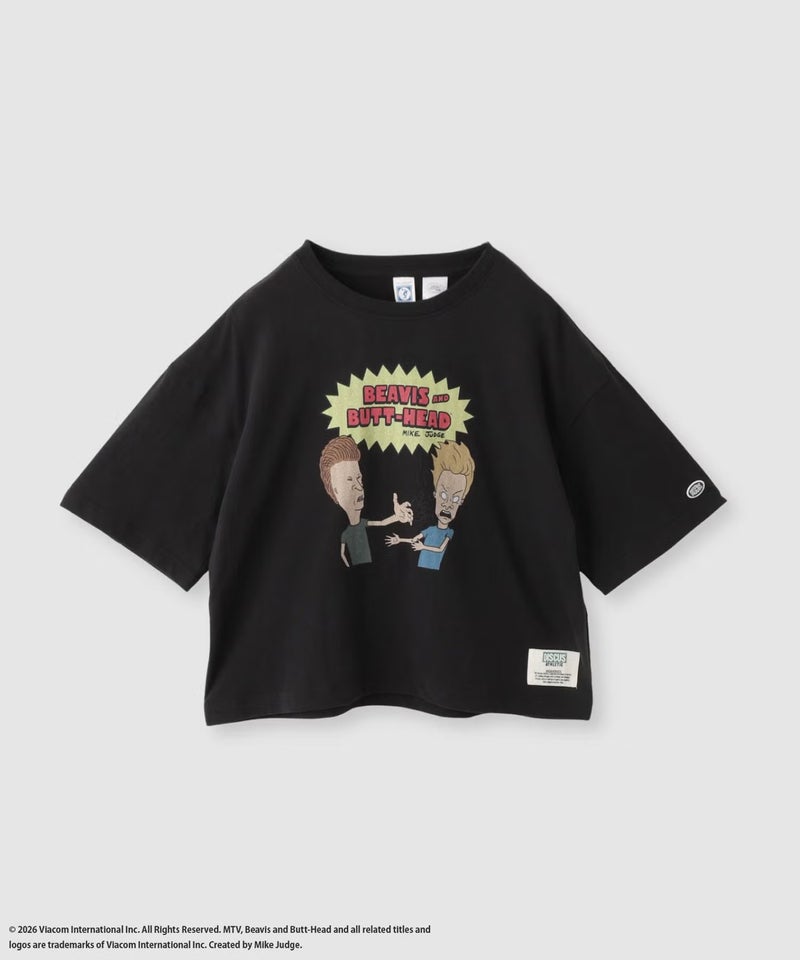 DISCUS BEAVIS AND BUTT-HEADコラボ アソートグラフィックプリント クルーネック半袖Tシャツ レディース メール便 対応商品商品画像-17