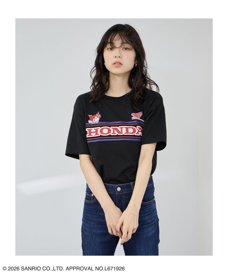 Honda×サンリオキャラクターズ クロミ Tシャツ レディース メール便 対応商品商品画像-1