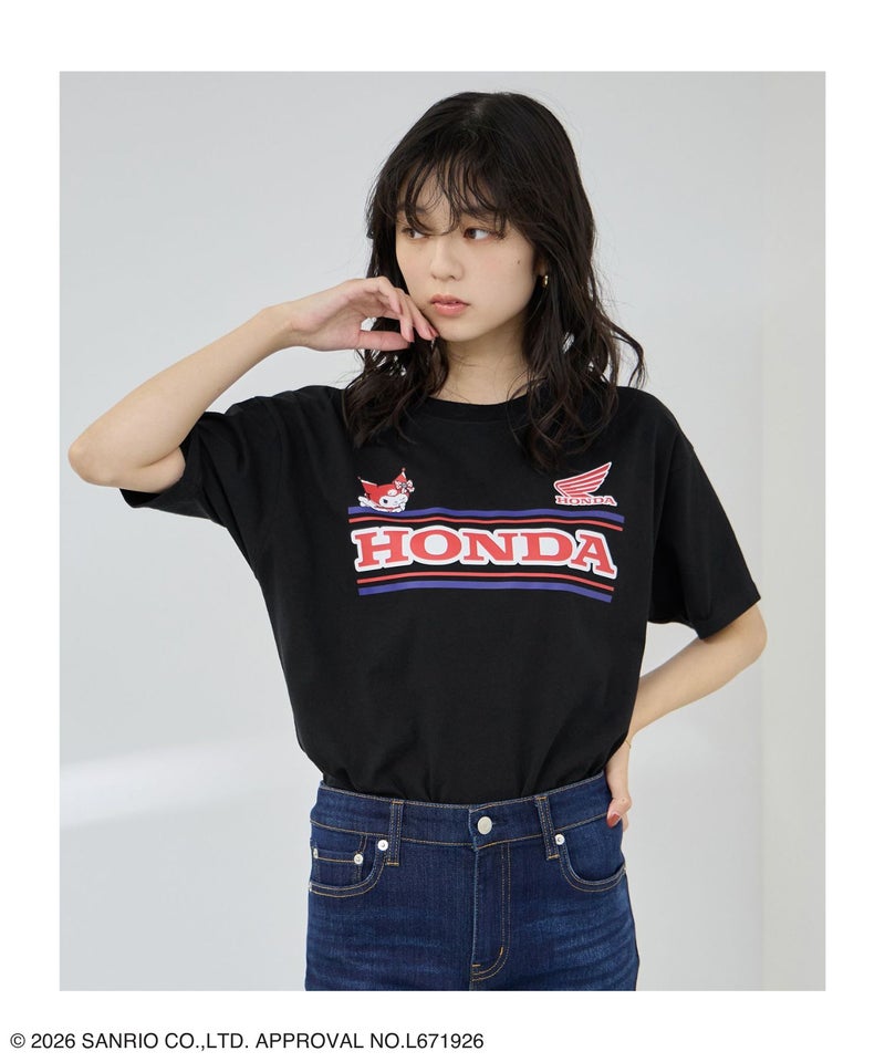 Honda×サンリオキャラクターズ クロミ Tシャツ レディース メール便 対応商品商品画像-3