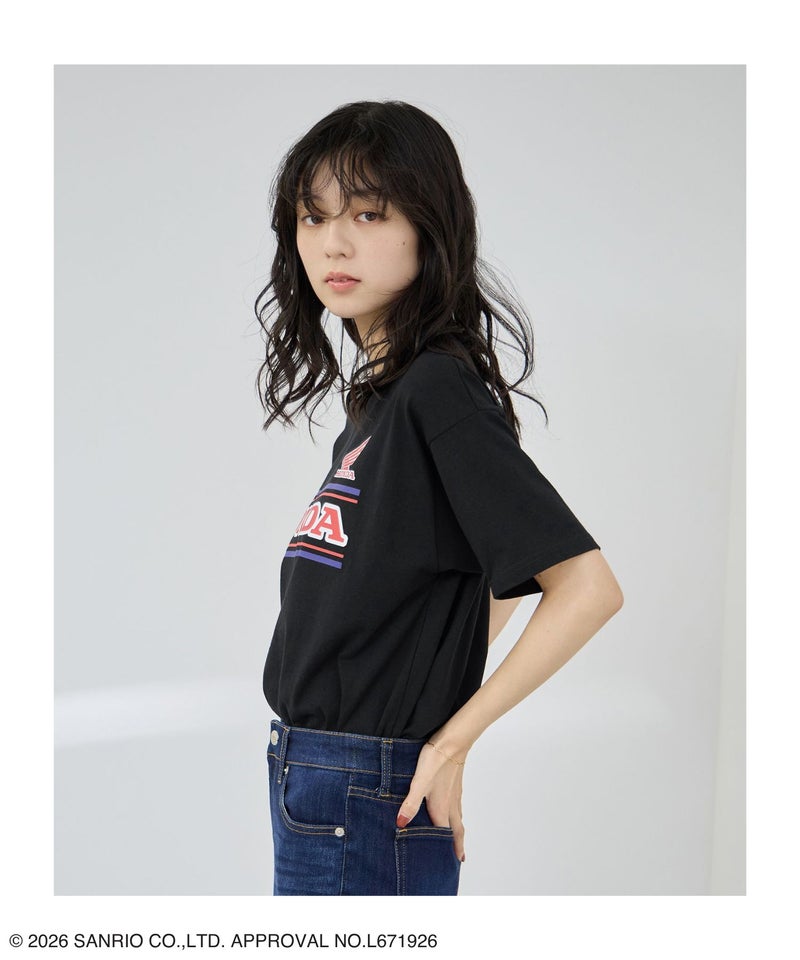 Honda×サンリオキャラクターズ クロミ Tシャツ レディース メール便 対応商品商品画像-4
