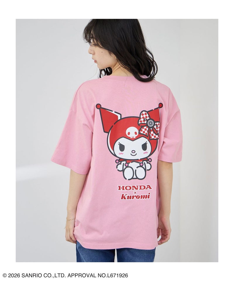 Honda×サンリオキャラクターズ クロミ オーバーサイズTシャツ レディース メール便 対応商品商品画像-3