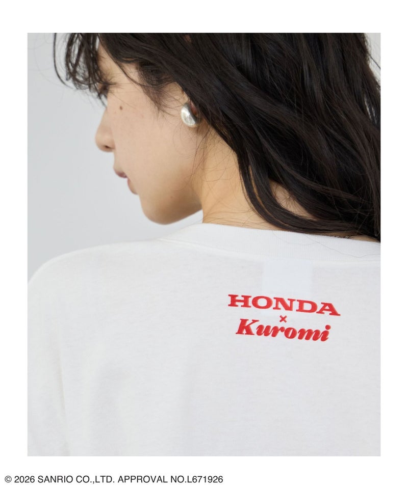 Honda×サンリオキャラクターズ クロミ オーバーサイズTシャツ レディース メール便 対応商品商品画像-8