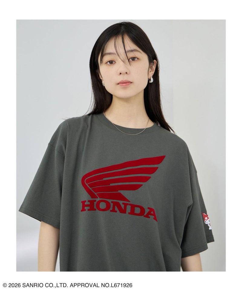 Honda×サンリオキャラクターズ クロミ オーバーサイズTシャツ レディース メール便 対応商品商品画像-11