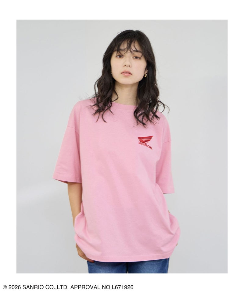 Honda×サンリオキャラクターズ クロミ オーバーサイズTシャツ レディース メール便 対応商品商品画像-16
