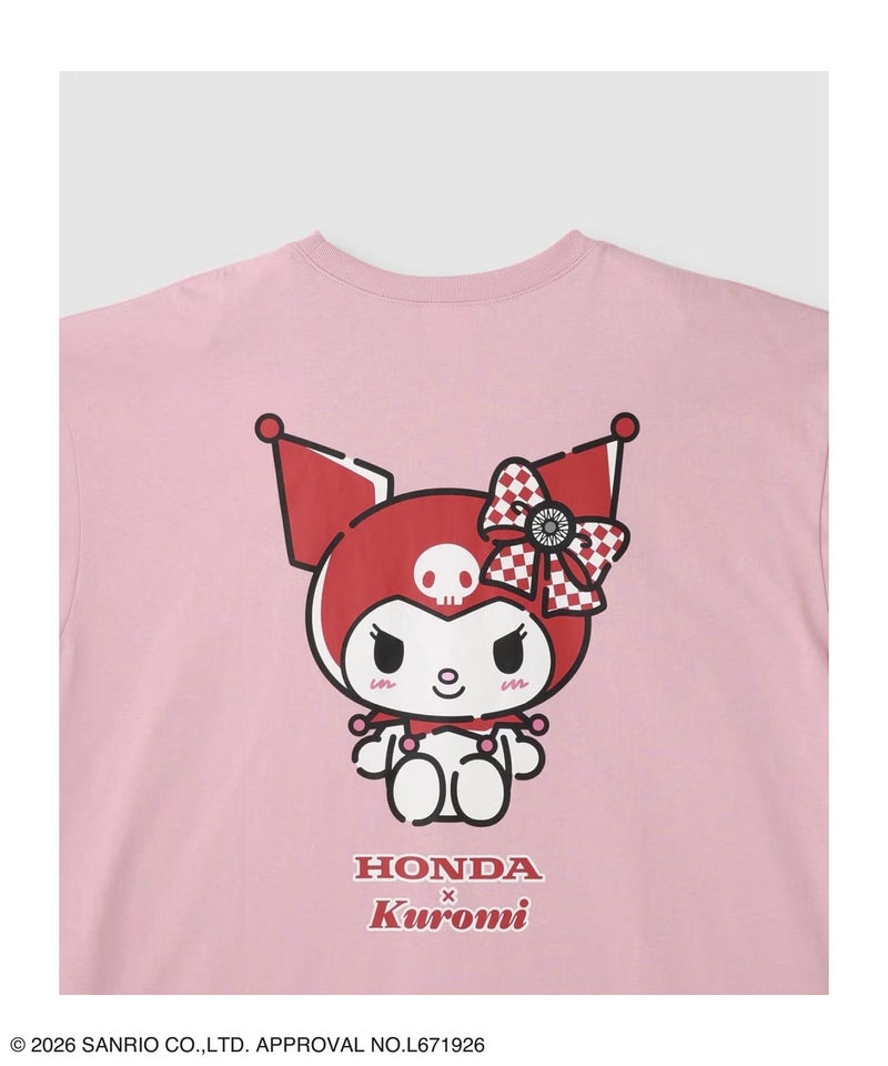 Honda×サンリオキャラクターズ クロミ オーバーサイズTシャツ レディース メール便 対応商品商品画像-27