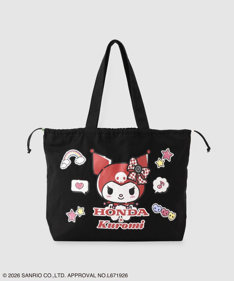 Honda×サンリオキャラクターズ クロミ プリント巾着キャンバストートバッグ商品画像-2