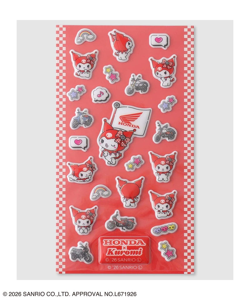 Honda×サンリオキャラクターズ クロミ ぷっくりシール商品画像-1