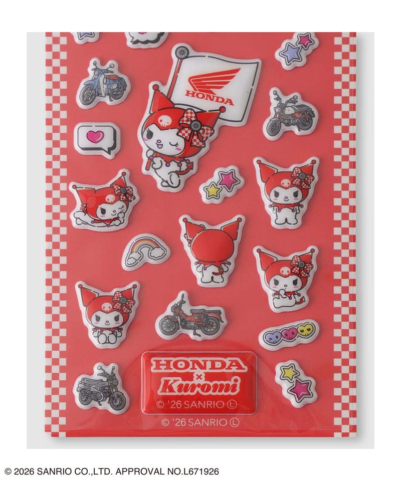 Honda×サンリオキャラクターズ クロミ ぷっくりシール商品画像-3