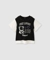RICH MIX  フェイクレイヤードベアグラフィックTシャツ キッズ メール便 対応商品商品サムネイル-1