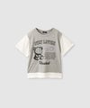 RICH MIX  フェイクレイヤードベアグラフィックTシャツ キッズ メール便 対応商品商品サムネイル-2