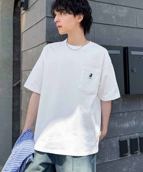 Classical Elf 《JaVaジャバコラボ》【接触冷感・抗菌防臭機能付き】試して納得!胸ポケット付き ライトヘビーウェイト オーバーサイズTシャツ(半袖)商品画像-8