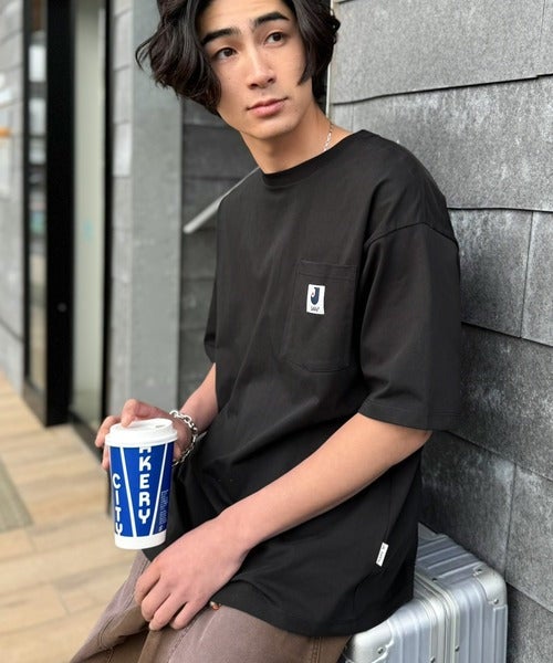 Classical Elf 《JaVaジャバコラボ》【接触冷感・抗菌防臭機能付き】試して納得!胸ポケット付き ライトヘビーウェイト オーバーサイズTシャツ(半袖)商品画像-15