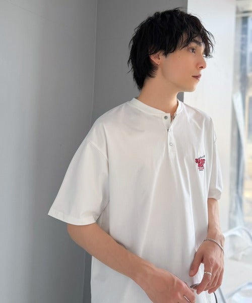 Classical Elf 《JaVaジャバコラボ》【接触冷感機能付き】ツアーロゴ刺繍 ヘビーウェイト素材 ヘンリーネックTシャツ（半袖）商品画像-10