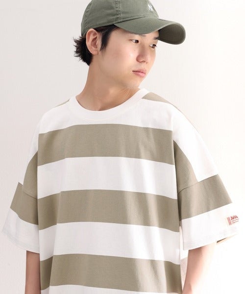 Classical Elf 《JaVa ジャバコラボ》綿100％、ワイドボーダーbigシルエットトップス商品画像-28