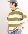 Classical Elf 《JaVa ジャバコラボ》綿100%、ワイドボーダーbigシルエットトップス商品サムネイル-29