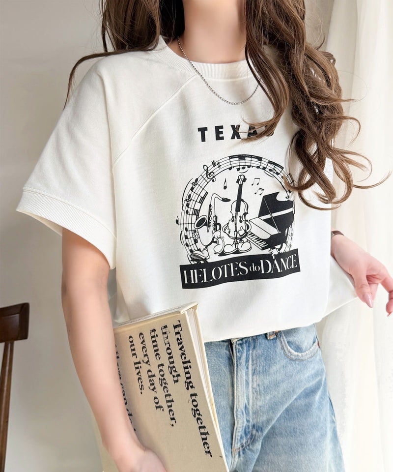 Classical Elf 《JaVa ジャバコラボ》目を奪う、こなれ感。古着デザイン風ミュージックプリントTシャツ(半袖)商品画像-5