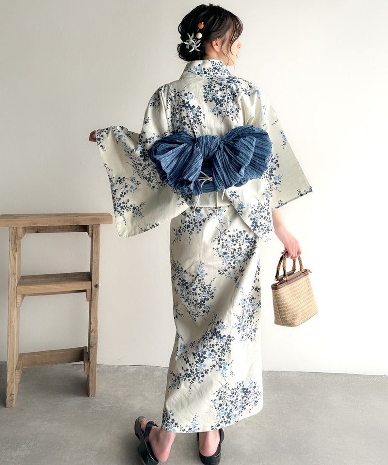 Classical Elf 浴衣２点セット。クラシカルモダンな滝流れ浴衣（滝流れ浴衣・帯）商品画像-13