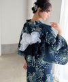 Classical Elf 浴衣2点セット。クラシカルモダンな滝流れ浴衣(滝流れ浴衣・帯)商品サムネイル-19