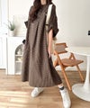 Classical Elf 【機能性素材】サラッと着こなす。胸刺繍入りポケットデザインロールアップサッカーワンピース（ロング丈）商品サムネイル-27