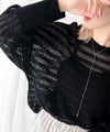 Classical Elf 大人の洗練カジュアル。透かし編みケーブル柄ニットプルオーバー(長袖)商品サムネイル-12