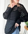 Classical Elf 大人の洗練カジュアル。透かし編みケーブル柄ニットプルオーバー（長袖）商品サムネイル-15