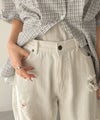 Classical Elf レースにキュン！ラフに攻めて。綿100％ レース付きダメージデニムカーブパンツ商品サムネイル-27