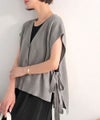 Classical Elf 【Classical Evon】楽ちんと上品は、欲張れる。 ニットベスト×プリーツカットストレートワンピース（セットアップ）商品サムネイル-3