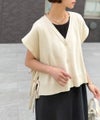 Classical Elf 【Classical Evon】楽ちんと上品は、欲張れる。 ニットベスト×プリーツカットストレートワンピース(セットアップ)商品サムネイル-9