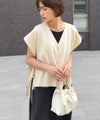 Classical Elf 【Classical Evon】楽ちんと上品は、欲張れる。 ニットベスト×プリーツカットストレートワンピース(セットアップ)商品サムネイル-11