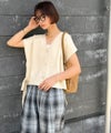 Classical Elf 【Classical Evon】楽ちんと上品は、欲張れる。 ニットベスト×プリーツカットストレートワンピース(セットアップ)商品サムネイル-12