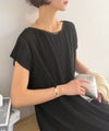 Classical Elf 【Classical Evon】楽ちんと上品は、欲張れる。 ニットベスト×プリーツカットストレートワンピース（セットアップ）商品サムネイル-21