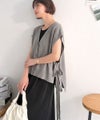 Classical Elf 【Classical Evon】楽ちんと上品は、欲張れる。 ニットベスト×プリーツカットストレートワンピース(セットアップ)商品サムネイル-33