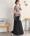 Classical Elf 【Classical Evon】楽ちんと上品は、欲張れる。 ニットベスト×プリーツカットストレートワンピース(セットアップ)商品サムネイル-36