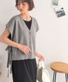 Classical Elf 【Classical Evon】楽ちんと上品は、欲張れる。 ニットベスト×プリーツカットストレートワンピース(セットアップ)商品サムネイル-37