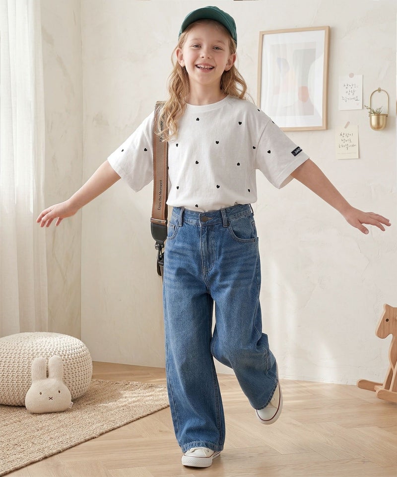 Classical Elf 【キッズ】《JaVaジャバコラボ》親子お揃い リンクコーデできちゃう!ミニハート刺繍Tシャツ(半袖)商品画像-14