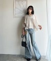 Classical Elf 上品な抜け感が◎シアーアシメフリルブラウス商品サムネイル-9