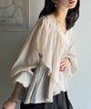 Classical Elf 上品な抜け感が◎シアーアシメフリルブラウス商品サムネイル-13