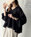 Classical Elf 上品な抜け感が◎シアーアシメフリルブラウス商品サムネイル-20