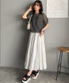 Classical Elf これ一枚で洗練スタイルの完成。キャミドッキングシアーブラウス（半袖）商品サムネイル-17