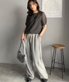 Classical Elf これ一枚で洗練スタイルの完成。キャミドッキングシアーブラウス（半袖）商品サムネイル-19