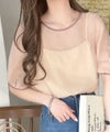Classical Elf これ一枚で洗練スタイルの完成。キャミドッキングシアーブラウス（半袖）商品サムネイル-23