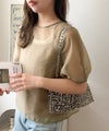 Classical Elf これ一枚で洗練スタイルの完成。キャミドッキングシアーブラウス(半袖)商品サムネイル-34