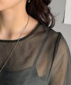 Classical Elf これ一枚で洗練スタイルの完成。キャミドッキングシアーブラウス（半袖）商品サムネイル-37
