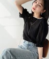 Classical Elf 涼しげ＆透明感◎配色パイピング バルーンフリルスリーブ楊柳ブラウス（プルオーバー）商品サムネイル-2