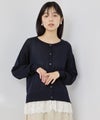 Idnes  レイヤードデザイン レース2WAYカーディガン レディース商品サムネイル-4