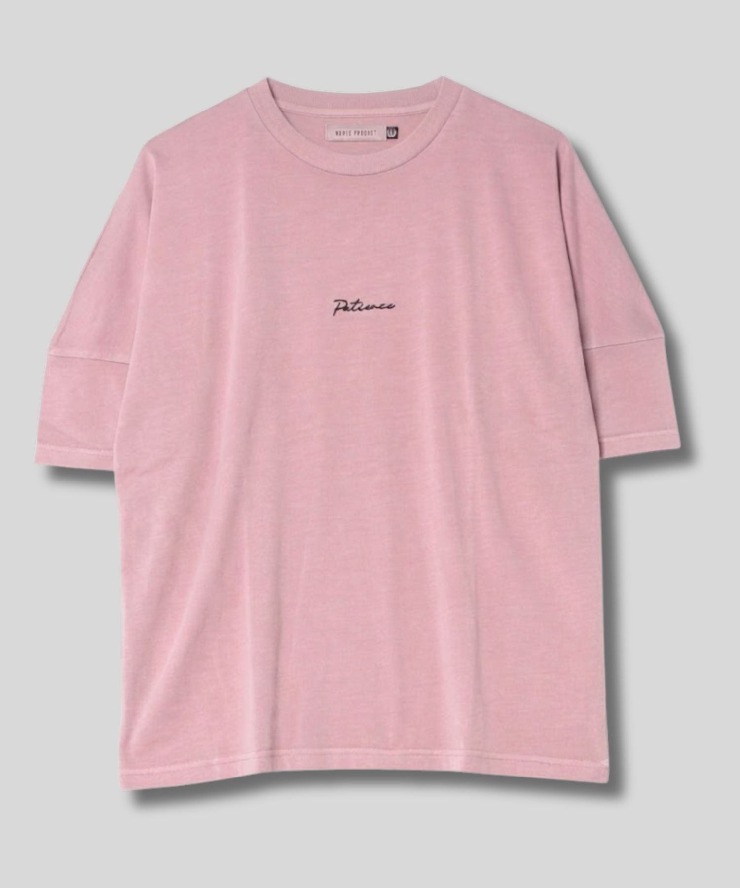 NOBLE PRODUCT ピグメント加工バックプリントショートTシャツ メンズ