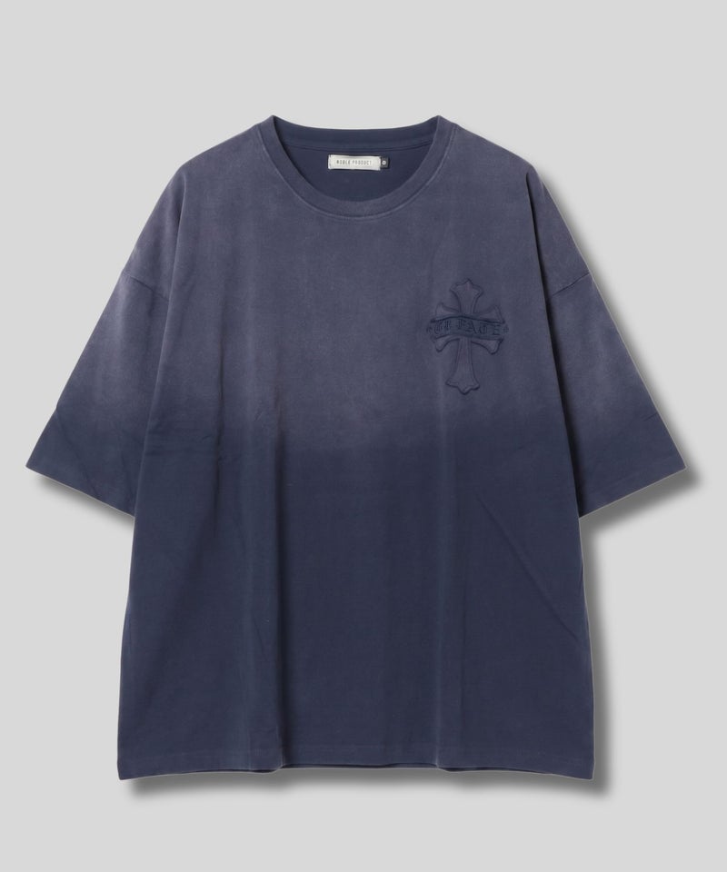 NOBLE PRODUCT  スプレーバッセンクロスTシャツ メンズ メール便 対応商品商品画像-2