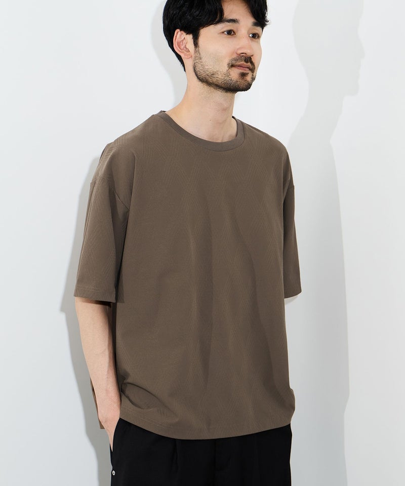 URBAN COLLECTION  リンクスジャガードボックスTシャツ メンズ メール便 対応商品商品画像-5