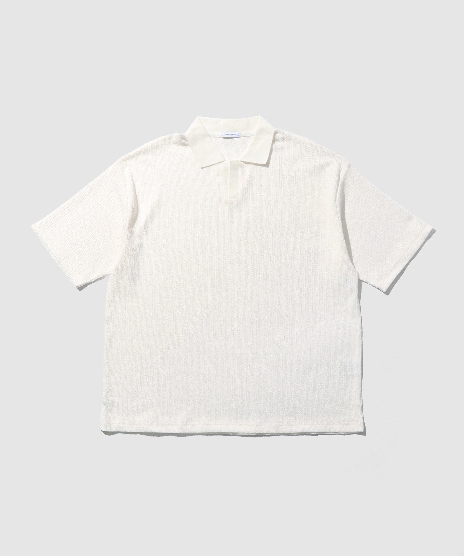 URBAN COLLECTION 楊柳スキッパーポロシャツ メンズ