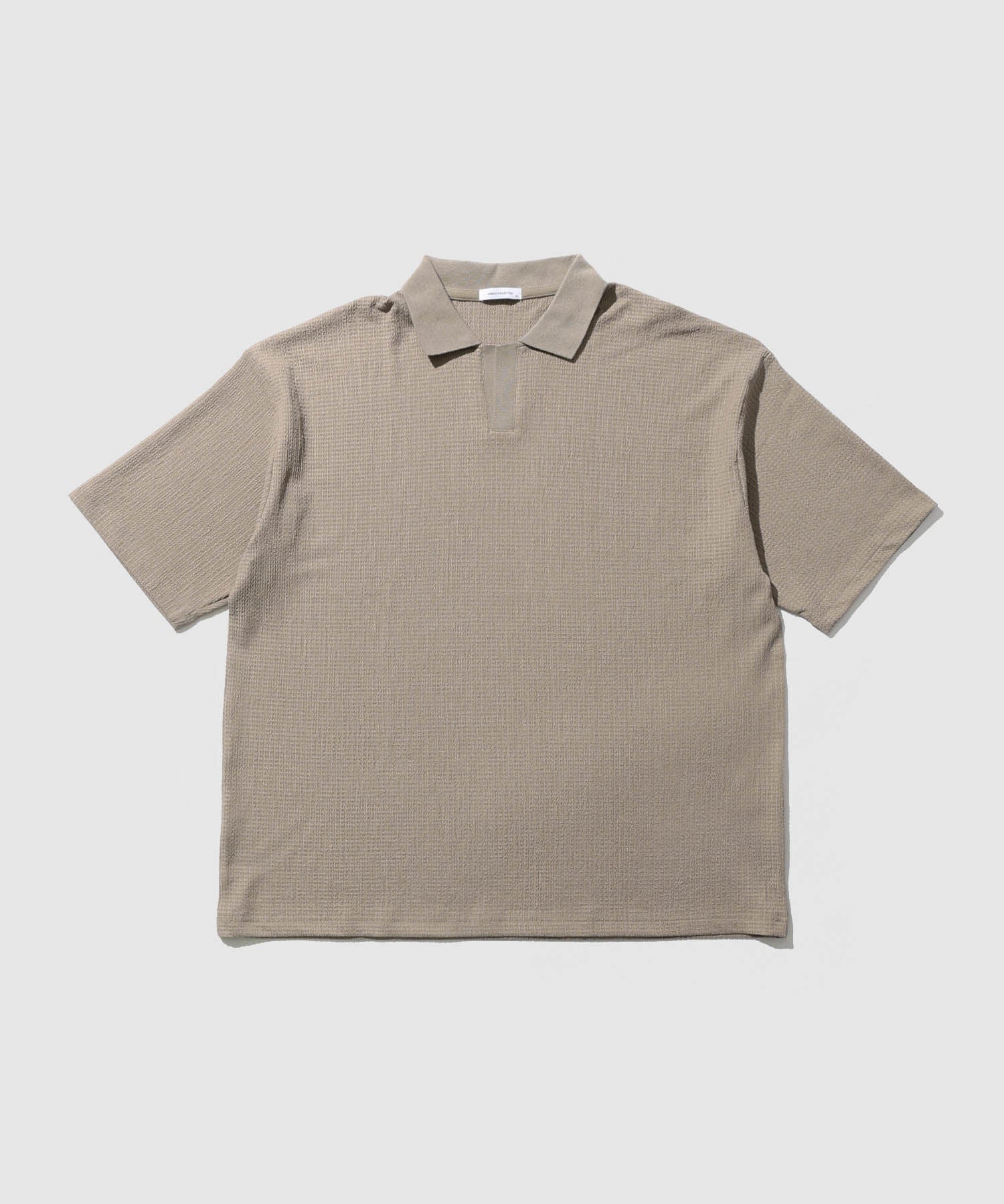 URBAN COLLECTION 楊柳スキッパーポロシャツ メンズ